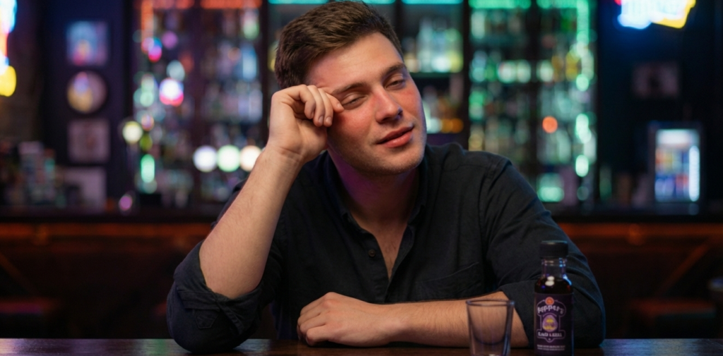 Poppers effect op jongeman in bar