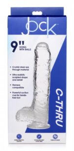 Jock C-Thru Transparante Dildo - 25 cm. afbeelding 2